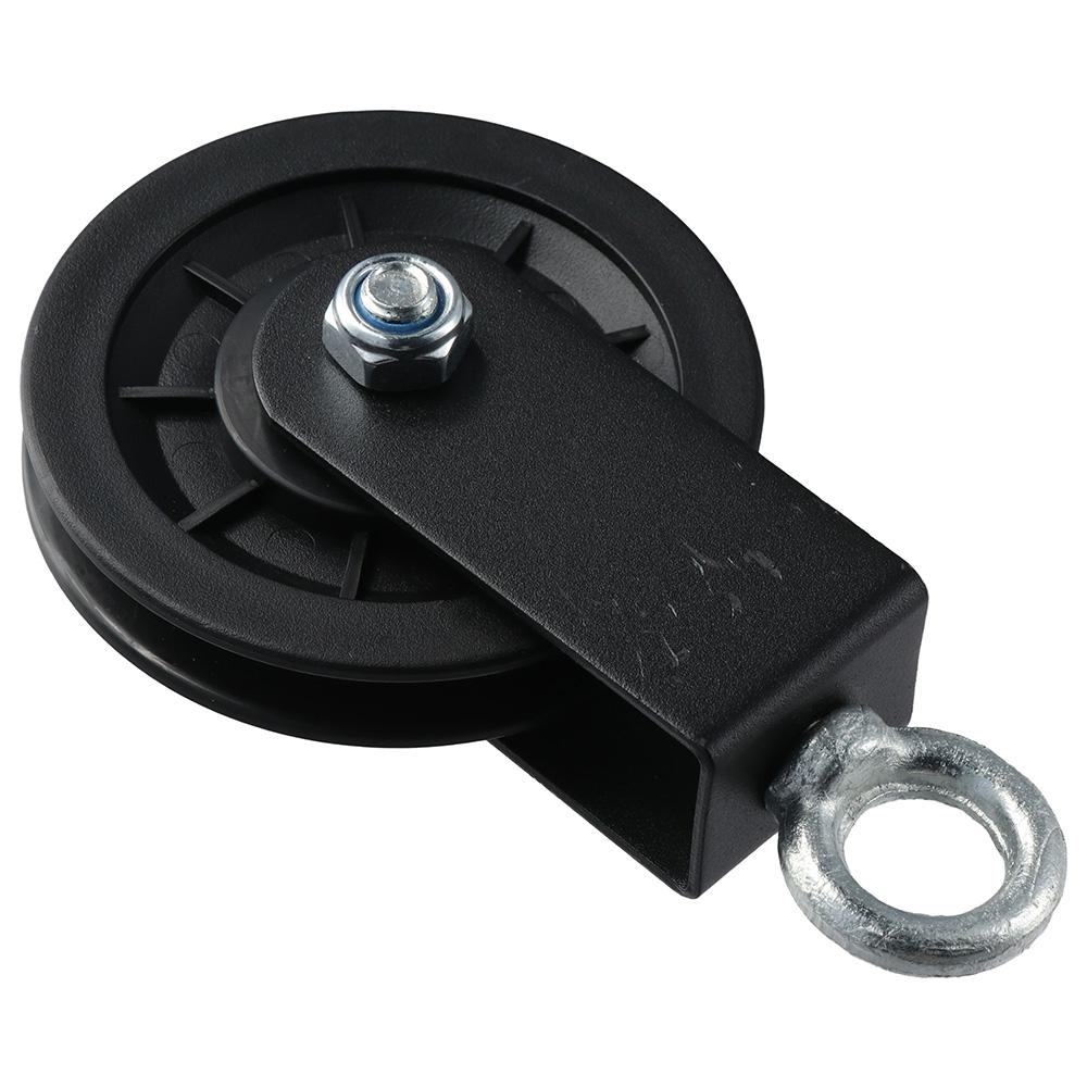 Aluminum Alloy Bracket Pulley Black Lifting Roller 360 Rotation Cable Pulley DIY Home Projects