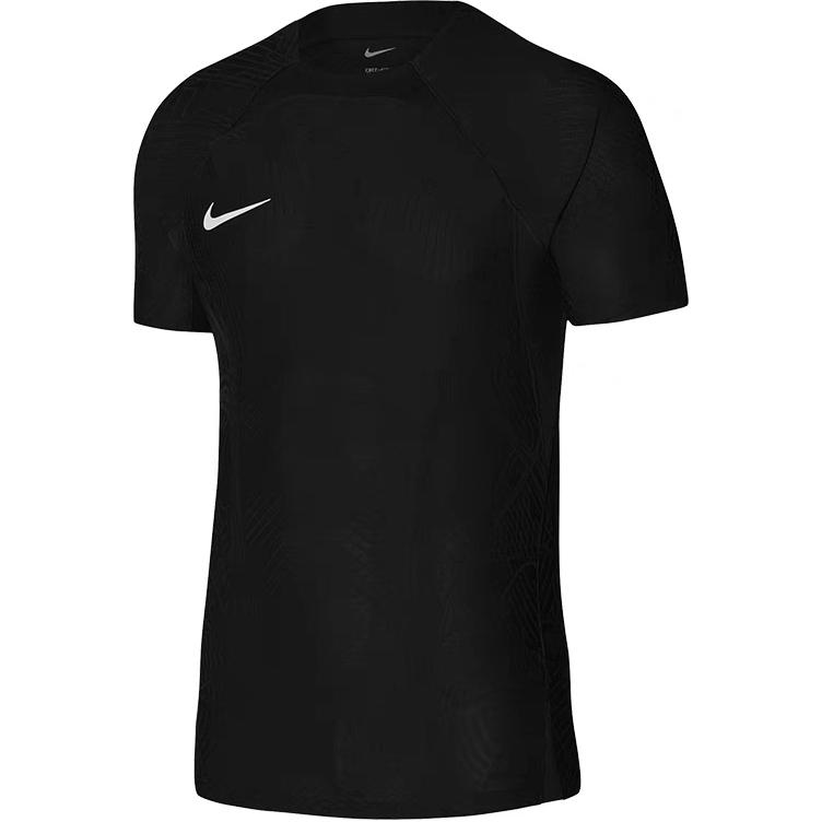 Nike Тренировочная разминочная быстросохнущая футболка с коротким рукавом для мужчин, черная DR0668-010