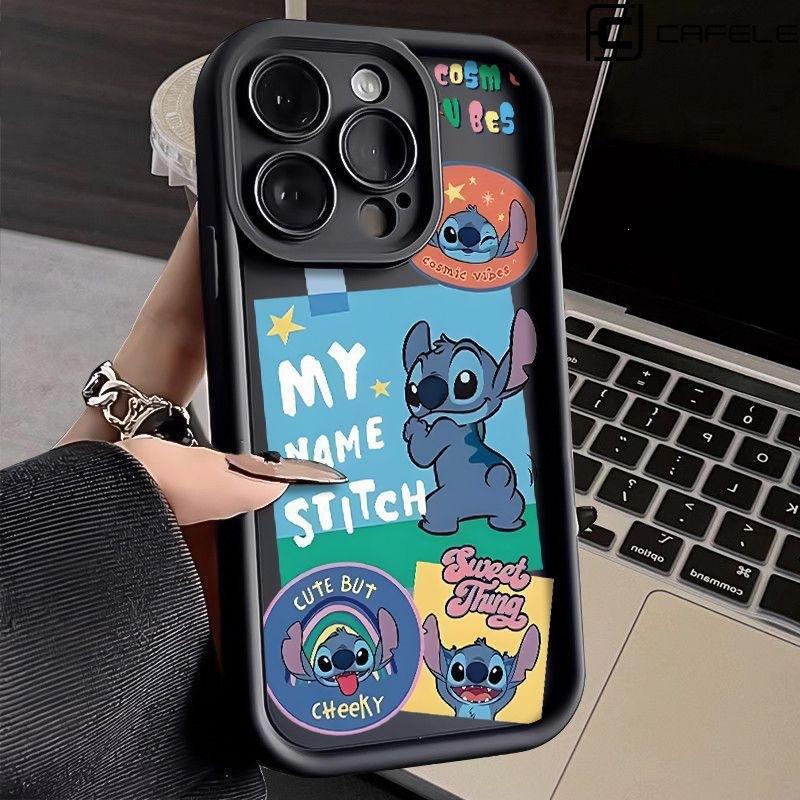 Чехол для мобильного телефона Stitch Apple 14/15 iPhone13Pro/12 противоударный Xsmax мягкий чехол новый наждачный