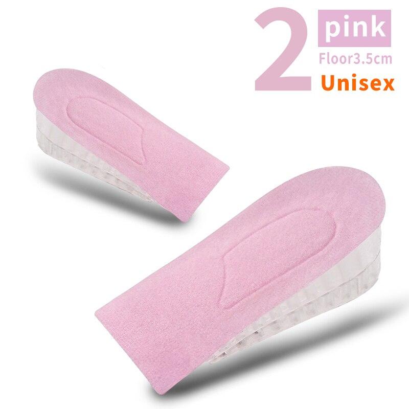 1 пара невидимых стельок для увеличения роста для женщин и мужчин, полустельки, 3-слойные воздушные подъемные стельки для подъема обуви, вставки для подъема пятки