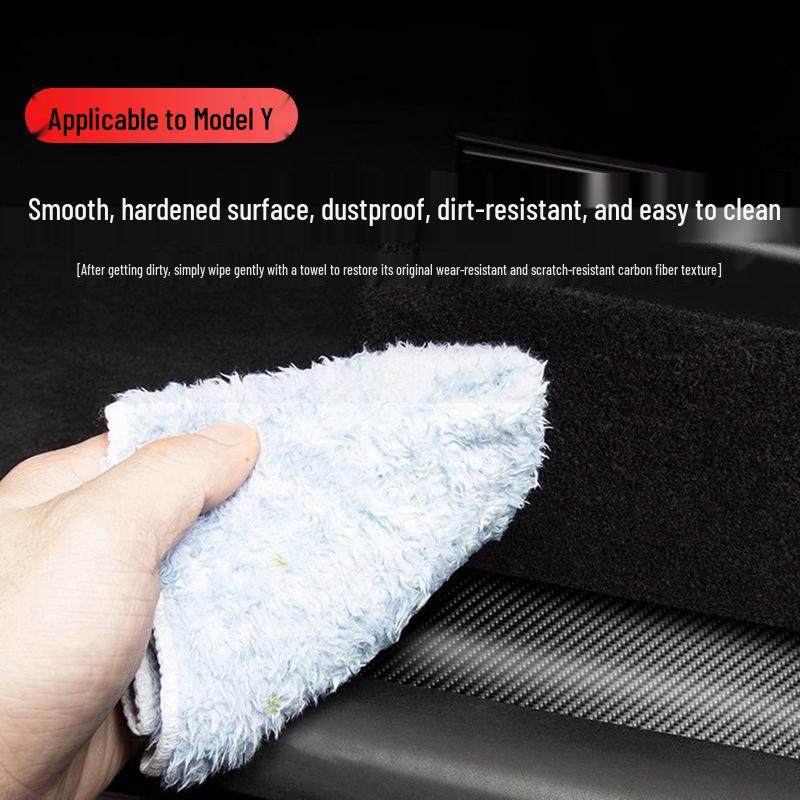 Tesla Model Y Carbon Fiber Rear Door Sill Protectors