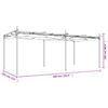 Pergola with Sliding Roof Cream 589 x 292 x 230 cm