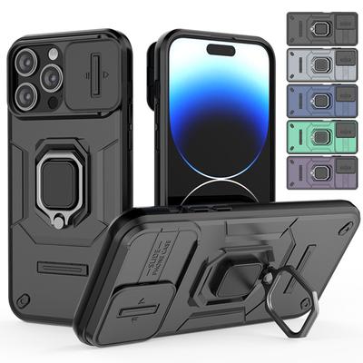 Чехол Armor для iPhone 15 Pro Max 14 Plus 13, защитный чехол для объектива, магнитный держатель для кольца, деловой чехол с полной защитой