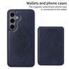 For Samsung Galaxy S24 FE Magnetic Case BETOPNICE RFID Blocking Leather Phone Back Cover with Detachable Card Bag
