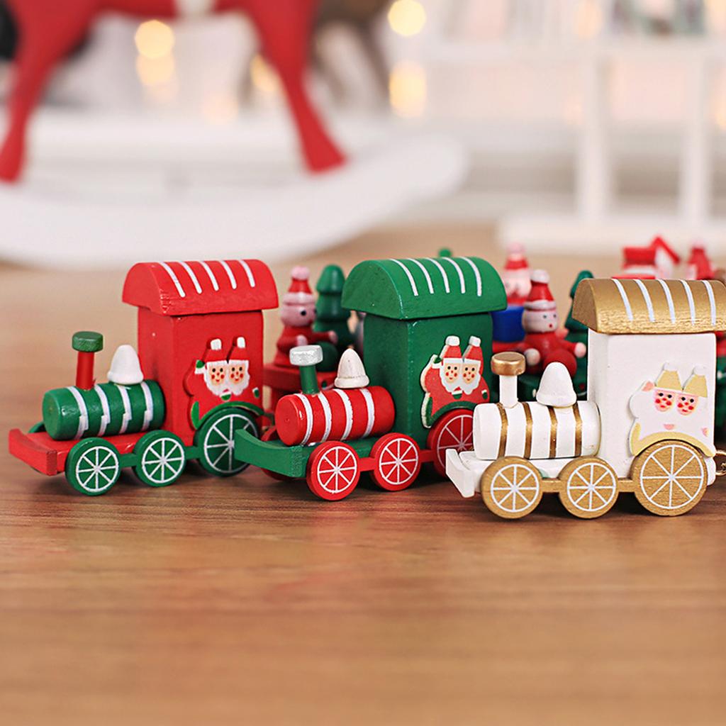 Christmas Decoration Christmas Train with Snowman Train Decor for Christmas Party Christmas Train Ornament Toys for Kids Gift Home Decoration