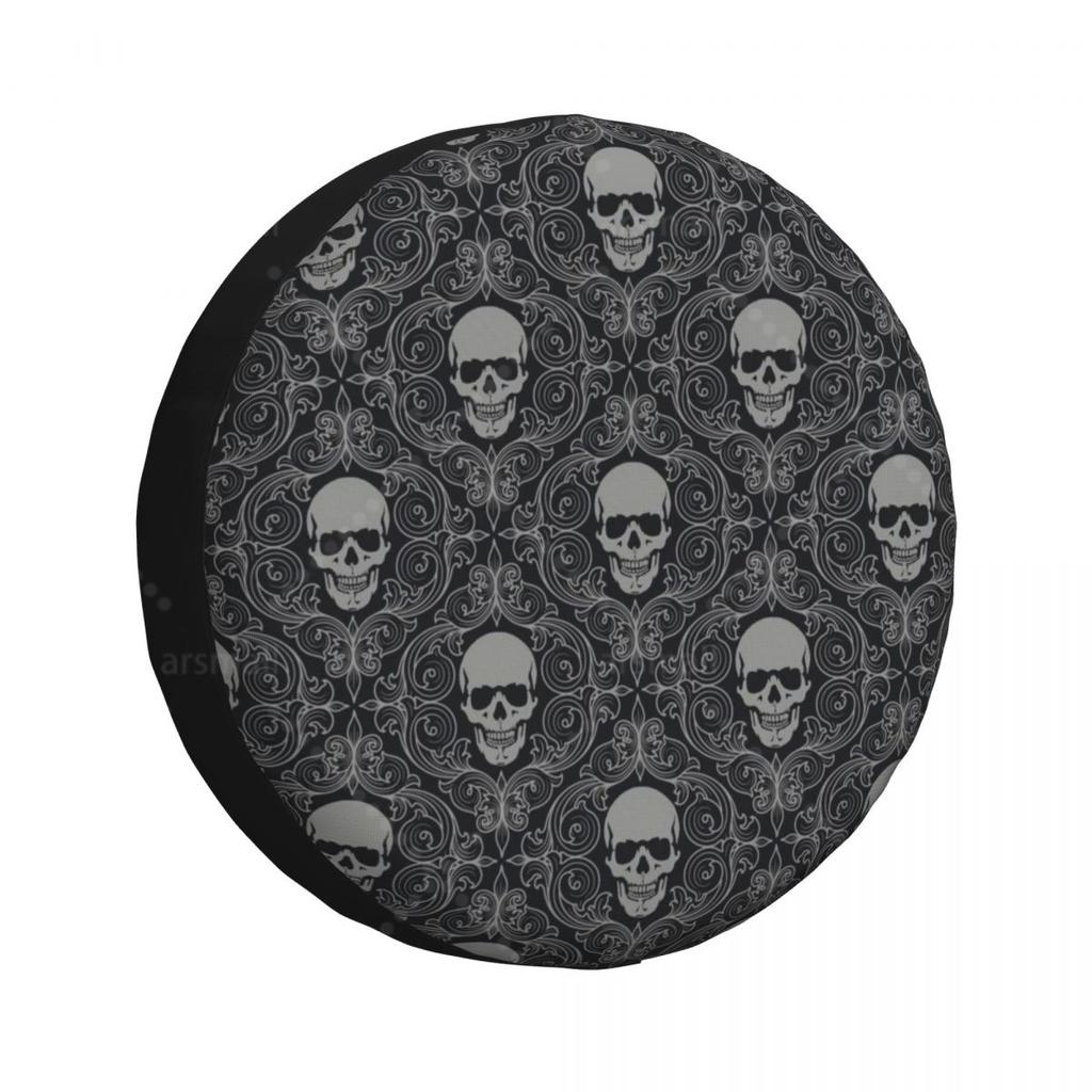 Skull Printed Car Tire Dust Cover SUV Truck Travel Trailer,Waterproof Tires 14" 15" 16" 17" Wheel Cover spare tire cover