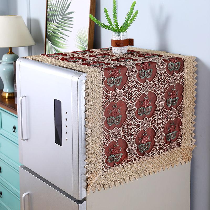 Кружевной чехол для холодильника от пыли Чехол для стиральной машины Салфетка для холодильника Полотенце от пыли Салфетка для шторки холодильника