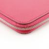 Hermes Azap Длинный шелковый кошелек-вкладыш Розовый мексиканский розовый Epsom Женский Б/у