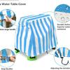 Water Table Cover with Adjustable Drawstring Waterproof UV-Resistant Easy Installation Outdoor Water Table Protective Cover