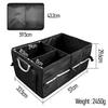 Socpuro Car Trunk Storage Large Capacity Trunk Case with Metal Perfect for Outdoor Car Car Compatible with Kei and More Box, 55L, Lid, Non-Slip