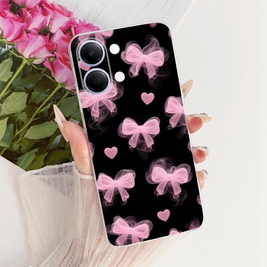 For Vivo Y05 Y11D 4G / Vivo Y11 5G Y21 5G Phone Case Soft Silicone Clera Cover Butterfly Dragon Cat Floral Painting Bumper Funda