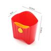 Portable Plastic French Fry Cup Snack Storage Box PP Salad Cup Student Square Salad Bowl