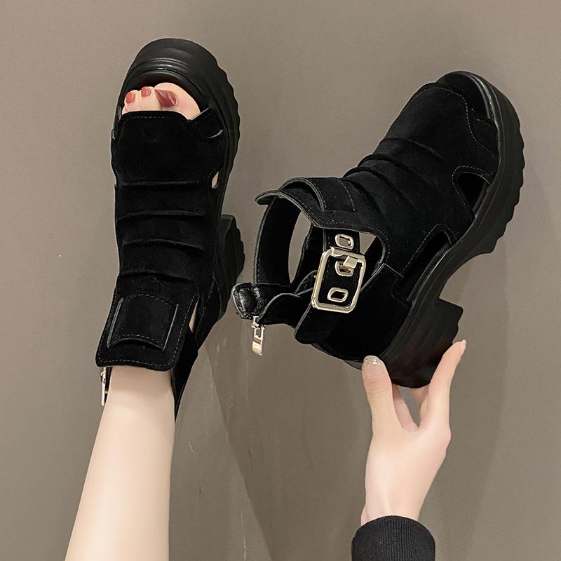 TUINANLE Женские сандалии, летние женские туфли на высоком каблуке, массивная обувь на платформе, милые белые сандалии на молнии