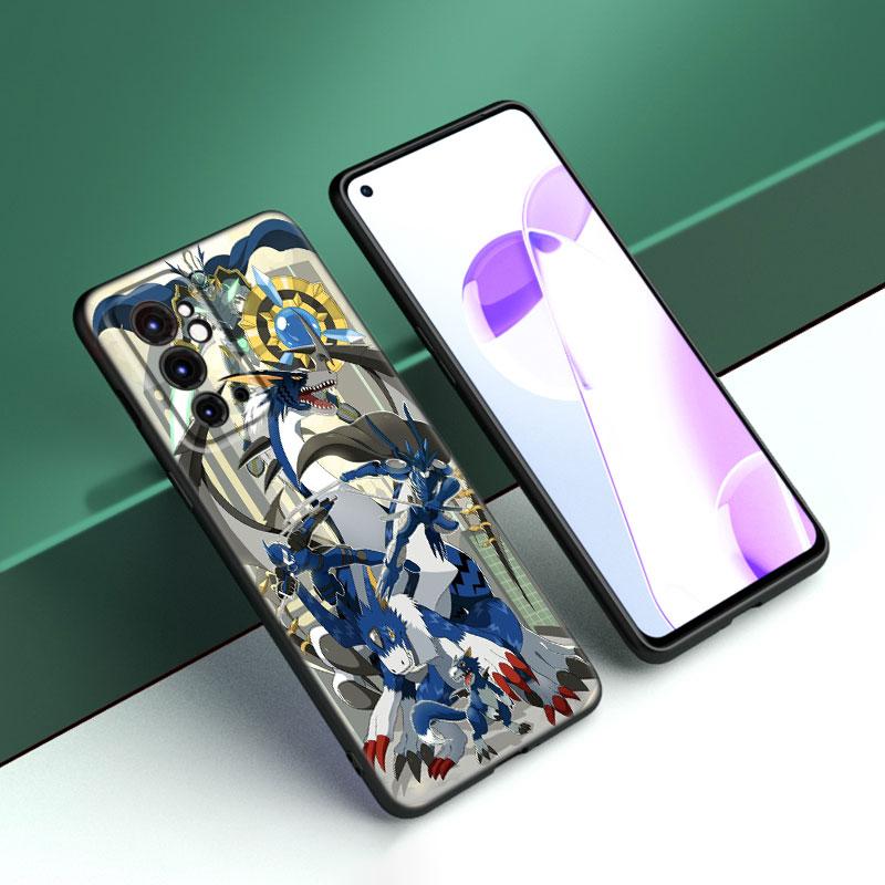 Цифровой монстр Digimon черный силиконовый чехол для телефона OnePlus 9 10 11 12 ACE 2V Pro 9RT 10T 10R Nord CE 2 3 Lite N10 N20 N30 5G