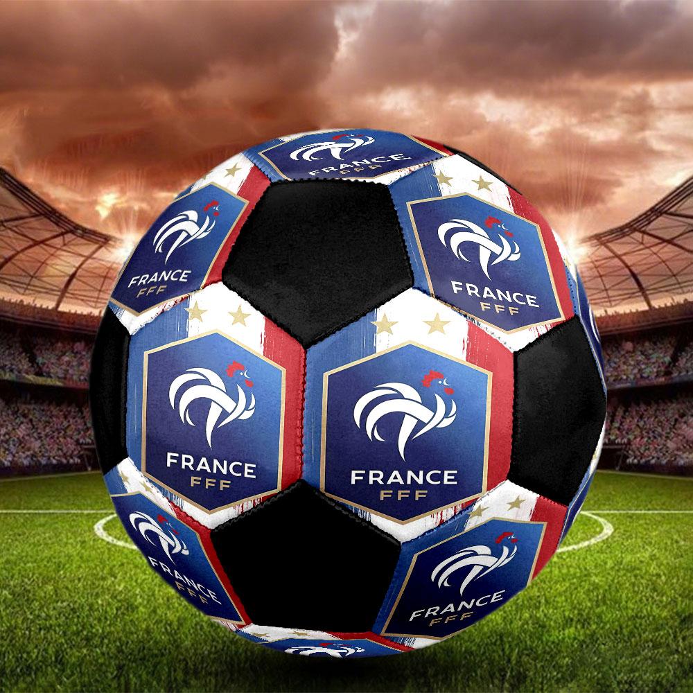 1pc France National Football Team Soccer Ball Size 5 Indoor Soccer Ball Fashion Colorful Backyard Game - Great For Sports Fans Gift HE29