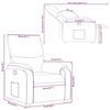 VidaXL Recliner Armchair, Relaxation Chair with Footrest, Seat with Backrest and Armrests Living Room, 373440