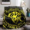 BVB Dortmund Fan Club Emblem Flannel blanket for bedroom, living room, sofa, and nap