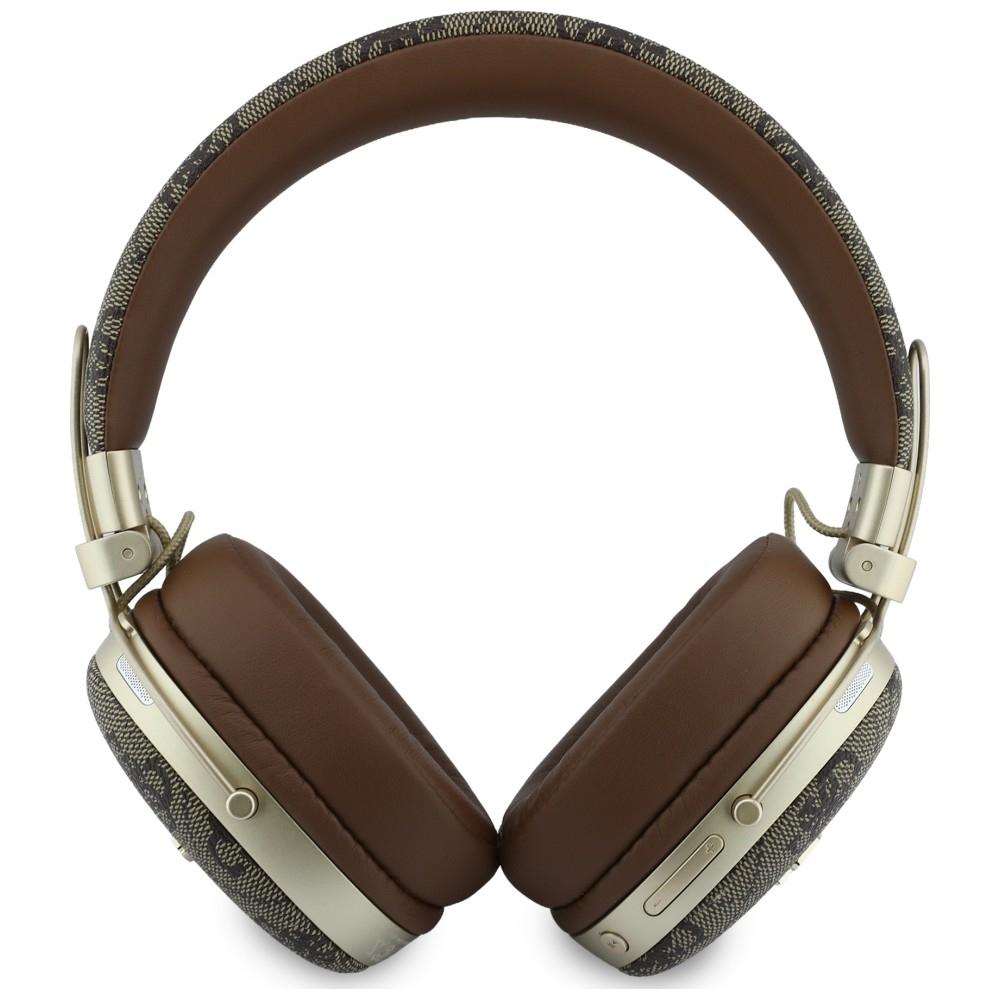 Guess Bluetooth ENC Metal 4G Script Logo Brown Over-Ear Headphones