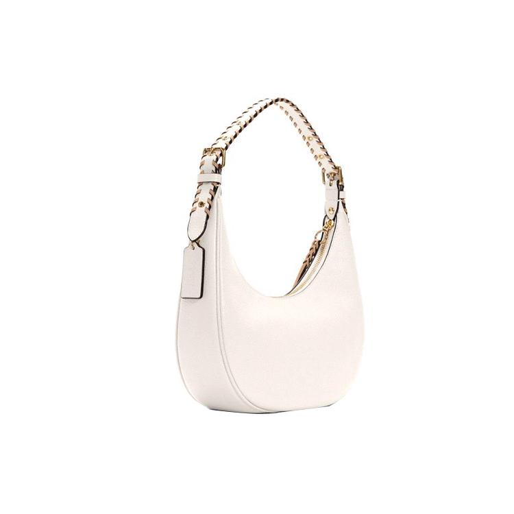COACH Bailey Refined Pebbled Leather With Smooth Leather Hobo Bag, Shoulder Bag, Handbag Large Women's White C4108-IMSUT