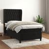 VidaXL Divan Bed with Mattress Black 90x200 Cm Velvet - Model 3129371