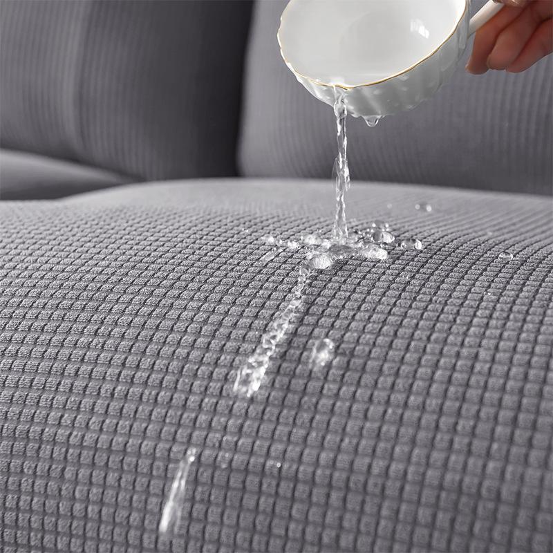 Waterproof thickened fleece grid fleece one-piece chair cover Elastic hotel restaurant chair cover Anti-fouling stool cover
