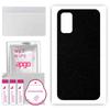 Apgo Protective Skin Sticker for the Back Compatible with Xiaomi Redmi Note 10 5G, Wrap Film, Foil, Vinyl - Pattern Matte Black