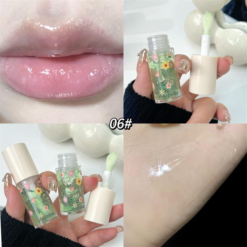 Блеск для губ «Язык цветов»: Увлажняющий, Сияющий, Водянистый Желе для губ со стеклянным эффектом и Увлажняющий бальзам для губ