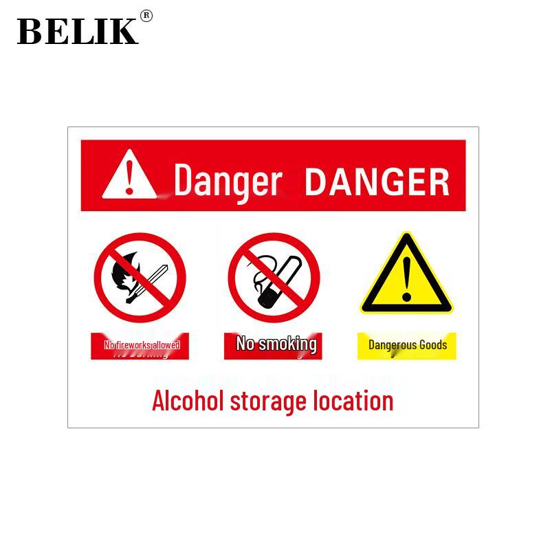 BELIK Gas Cylinder Storage Safety Sign