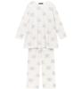 Расслабляющая пижама Atsuko Matano с длинными рукавами и длинными штанами, подходит для детей до 3 л, большой размер HDX569 ATSUKO MATANO WH [Wacoal & Sleep] для женщин