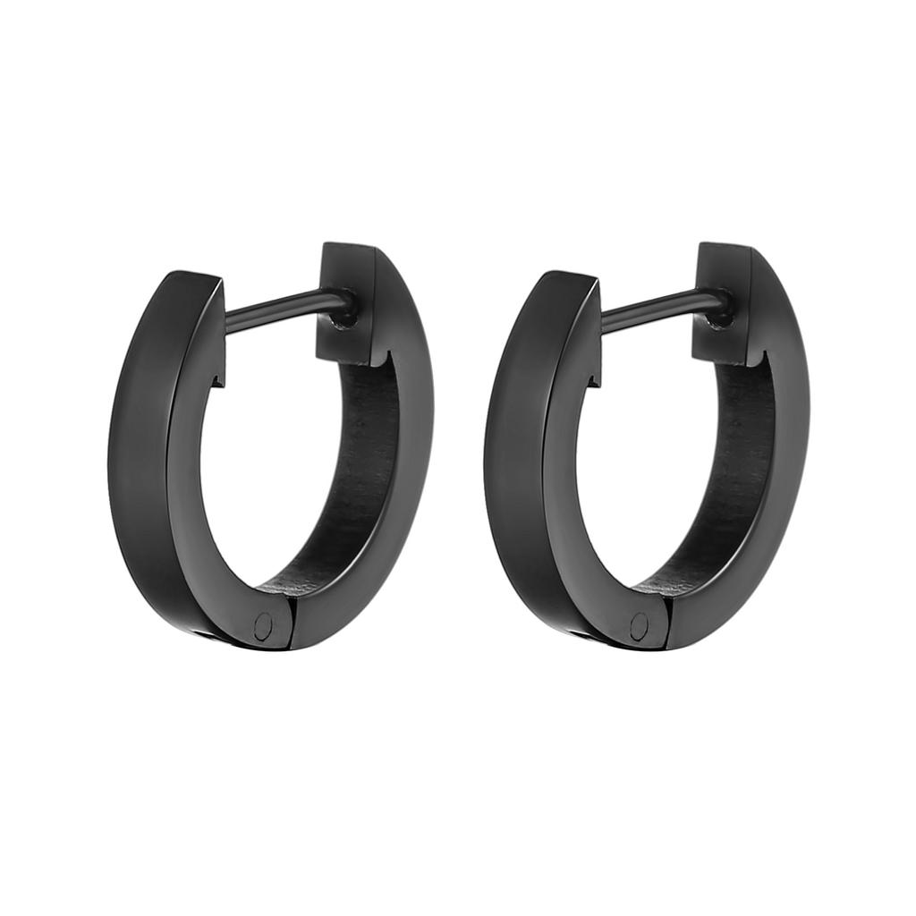 Геометрические круглые серьги из нержавеющей стали с пряжкой из настоящего золота с гальваническим покрытием 18 карат из титановой стали