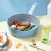 COOKER KING Frying Pan, Deep And High Skillet for Stir-Frying And Grilling, Multi-Functional Pan for Steak, Compatible with Induction Cookers, 24cm