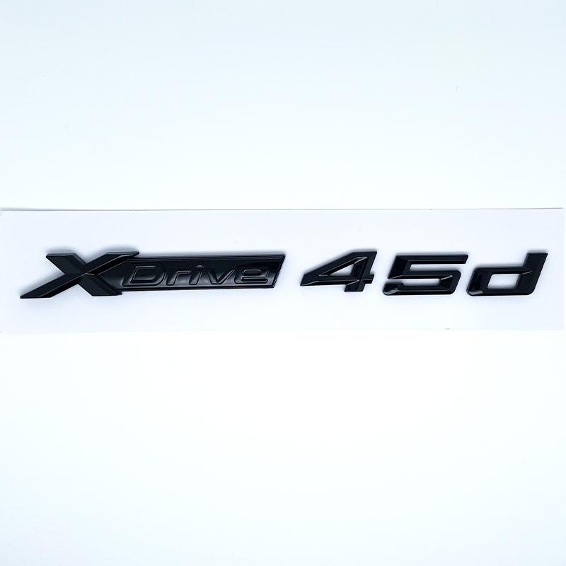 Car Emblem Sticker 3D ABS Glossy Black Silver XDrive 40i 40d 45i 45d 48i 48d For BMW X1 X2 X3 X4 X5 X6 X7 GT