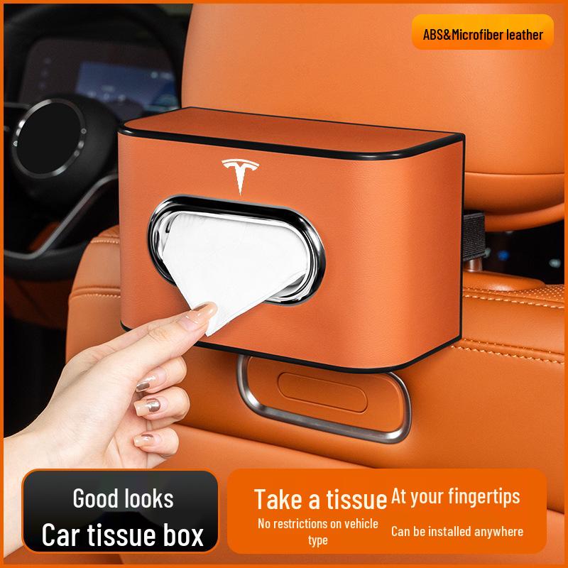 Tesla Model Tissue Box for Armrest or Seat Back