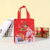 Сумки многоразовые сумки-тоут с узорами Санта-Клауса и снеговика для праздничного украшения вечеринки