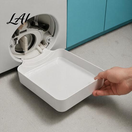 Water Collection Tray for Washers Washing Machine Drip Pan Leak-Proof Drain Tray Heavy-Duty Laundry Room Floor Guard Protector Front-Load Automatic