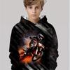 Boy Off Road Racing Hoodie -3D Motorcycle Pattern, Lightweight and Durable Outdoor Adventure