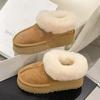 Новые зимние хлопковые туфли нескользящие с мягкой подошвой удобные зимние ботинки женская мода универсальные на толстой подошве повседневные с мягкой подошвой теплые короткие ботинки