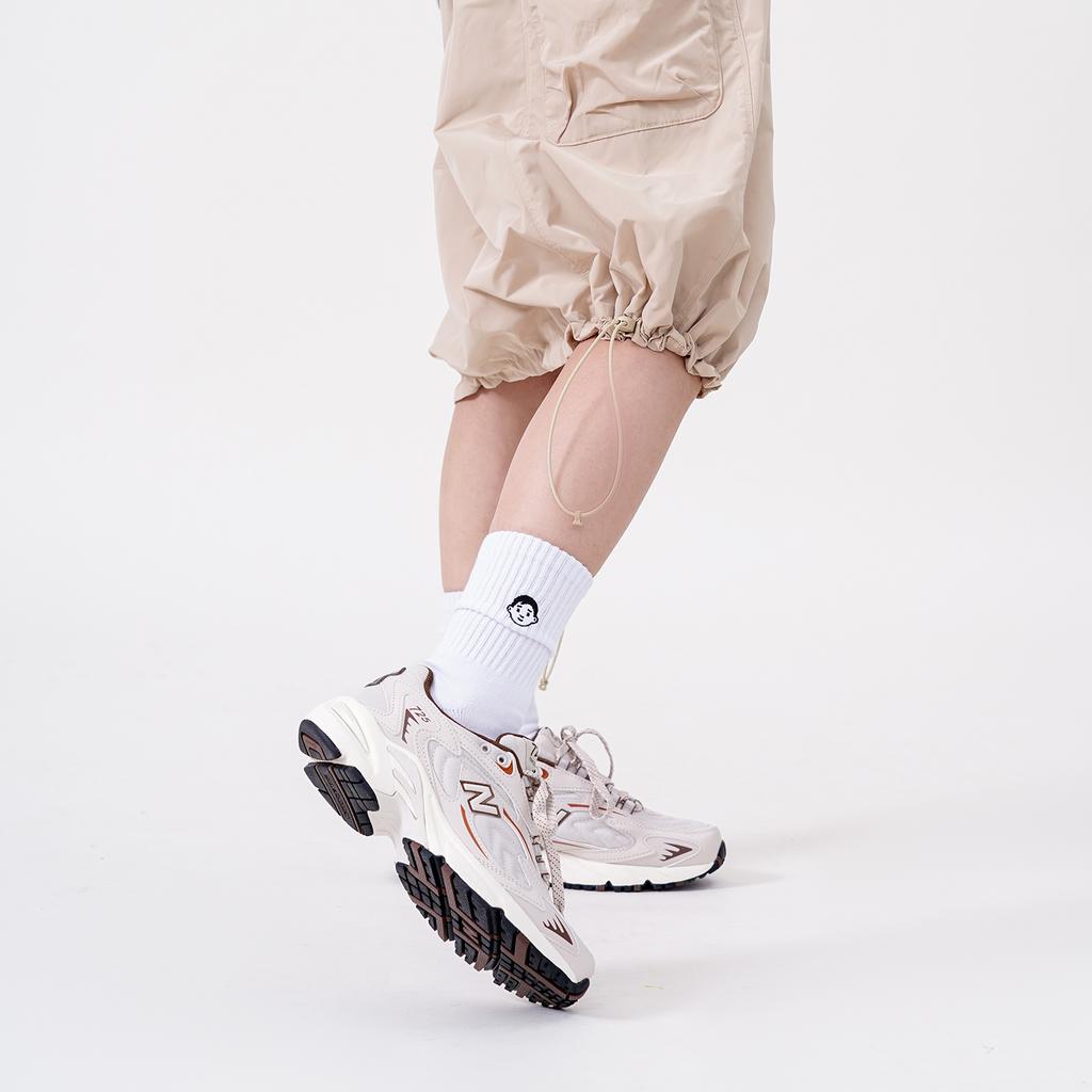 New Balance Nb 725 Retro Fabric Synthetic Leather Low Top Casual Running Shoes Unisex Sneakers Beige ML725ASO