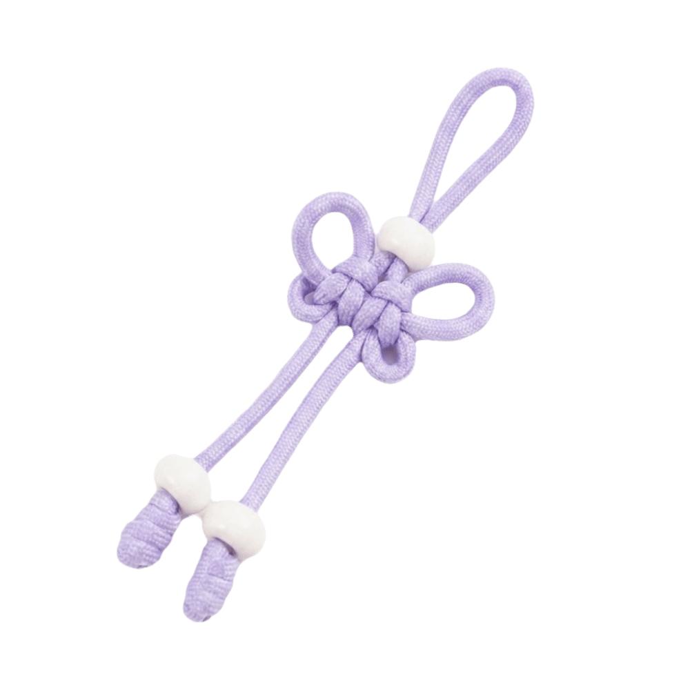 Hand Woven Chinese Knot Keychain Handmade DIY Bag Charm Braided Rope Keychain Handbag Decoration