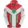 The Republic Of Lebanon Map Flag Graphic Sweatshirts National Emblem Cedrus Deodara Hoodies For Men Clothes Casual Women Hoody