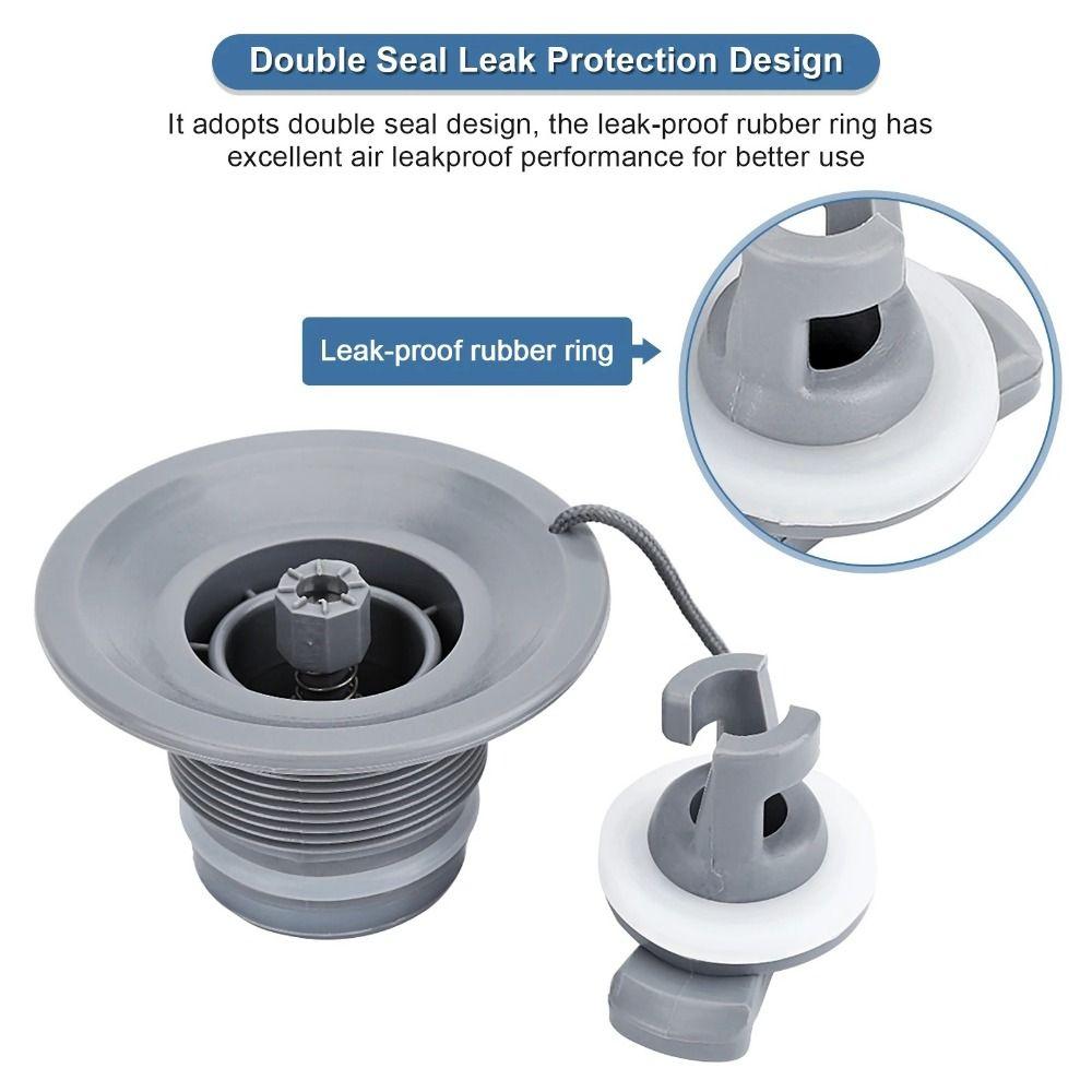 Двойной уплотнитель Клапан для надувной лодки ПВХ Аксессуары для лодки Новая крышка воздушного клапана