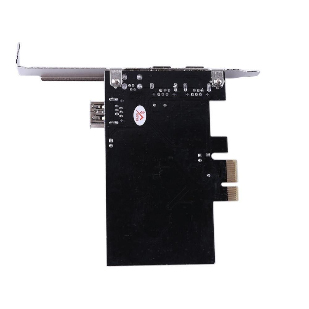Plastic FireWire 1394a Controller Card Black Firewire 400 Capture Card For DV Connection