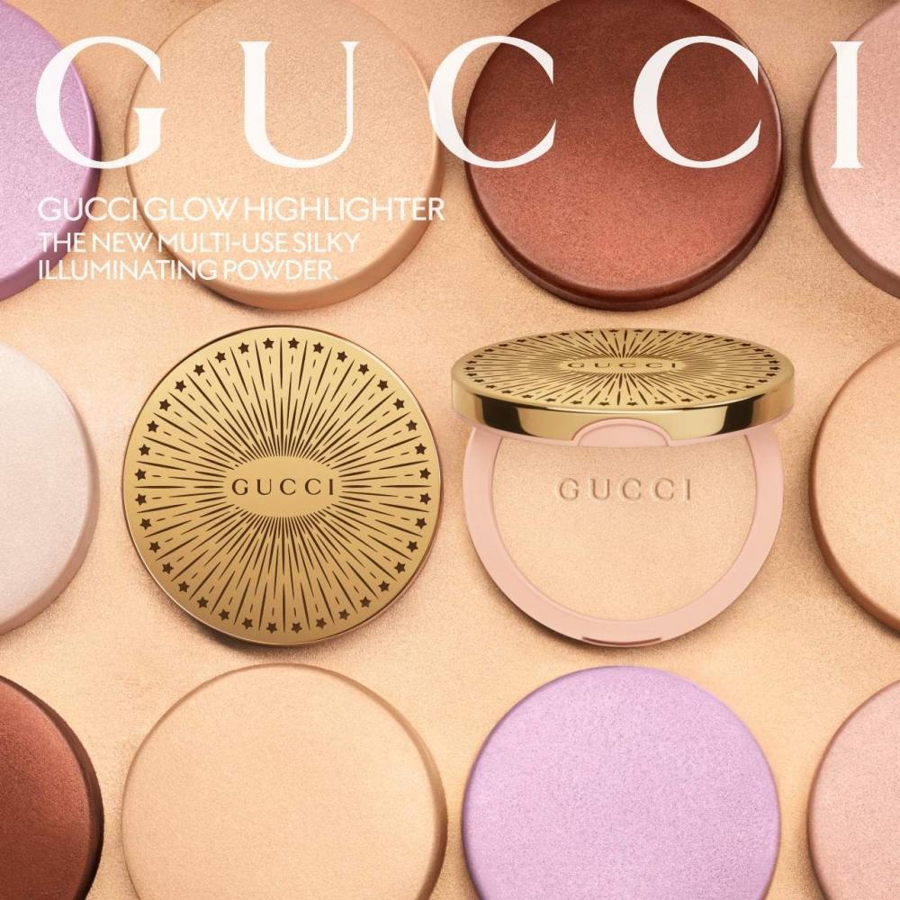 Gucci Glow Multi Use IlluminatinG Gel Powder HiGhliGhter 0.35 Oz 10 G 03 Warm Gold champaGne Gold