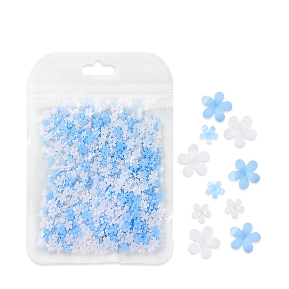 400 шт. Kawaii Macaron Акриловые Цветочные Подвески для Нейл-Арта 3D Цветы Стразы Украшения для ногтей Маникюрные Принадлежности Аксессуары