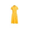 Polo SS23 Однотонное платье-рубашка на пуговицах Женские платья Желтый WMPODRSNFA20503-700