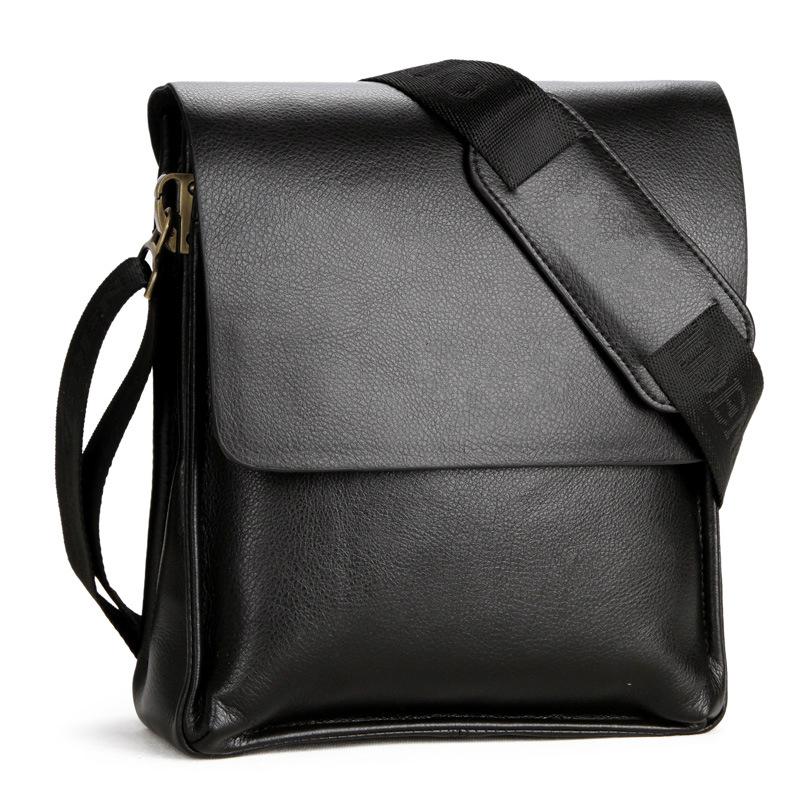 Модный мужской кожаный портфель, сумка через плечо, мужской посыльный, через плечо, бизнес