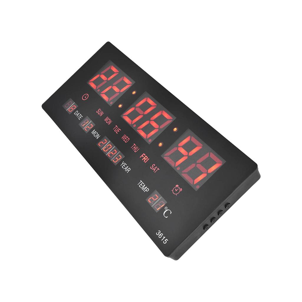 Digital Wall Clock LED Clear Display Accurate Timing Plug In Use Luminous Mute Wall Timer for