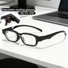 New Fashionable Rotating Adjustable Focus+50 To 350 Men'S Reading Glasses Retro Neutral Portable Anti Blue Light Glasses