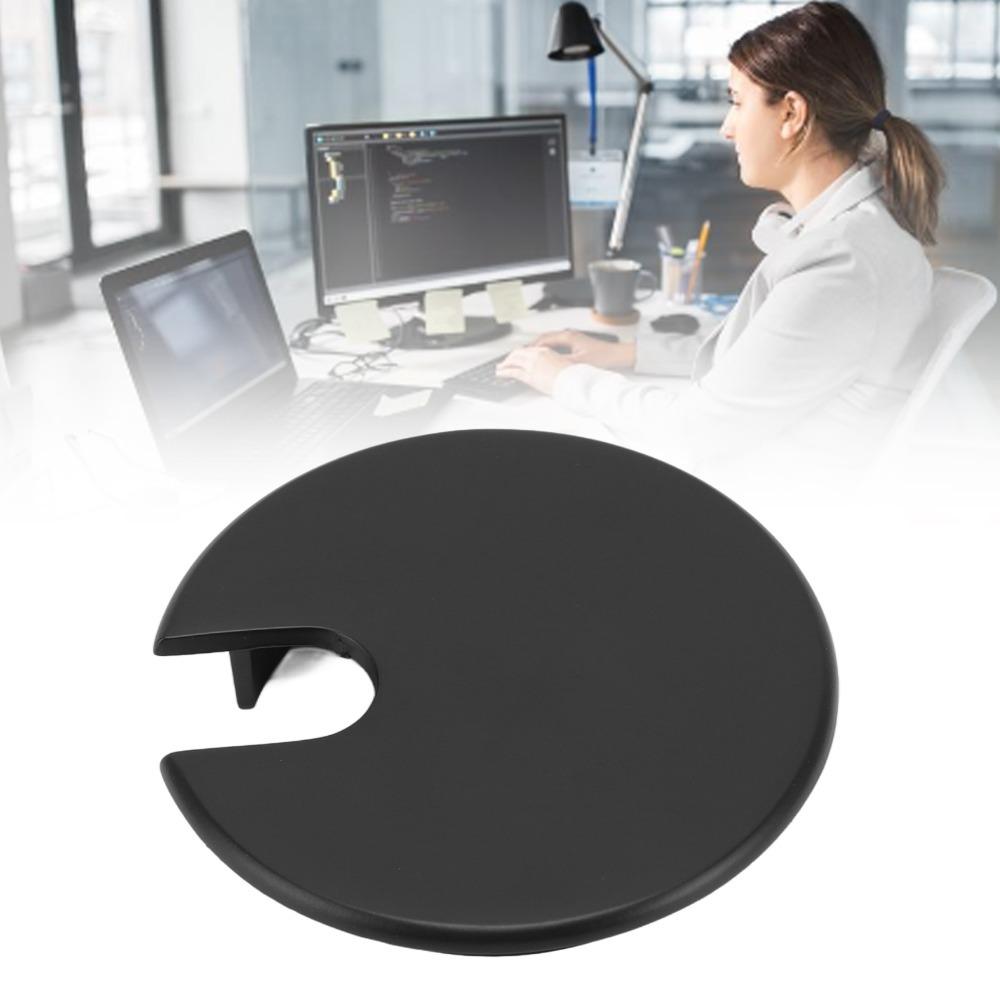 2pcs Round Desk Grommet Zinc Alloy Desk Cord Gromme Durable Cable Hole Cover  Office Desk