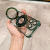 Чехол Space case Магнитный держатель подходит для чехла мобильного телефона iPhone17 гальваническое покрытие четыре угла защита от падения Apple 16 всесторонний защитный